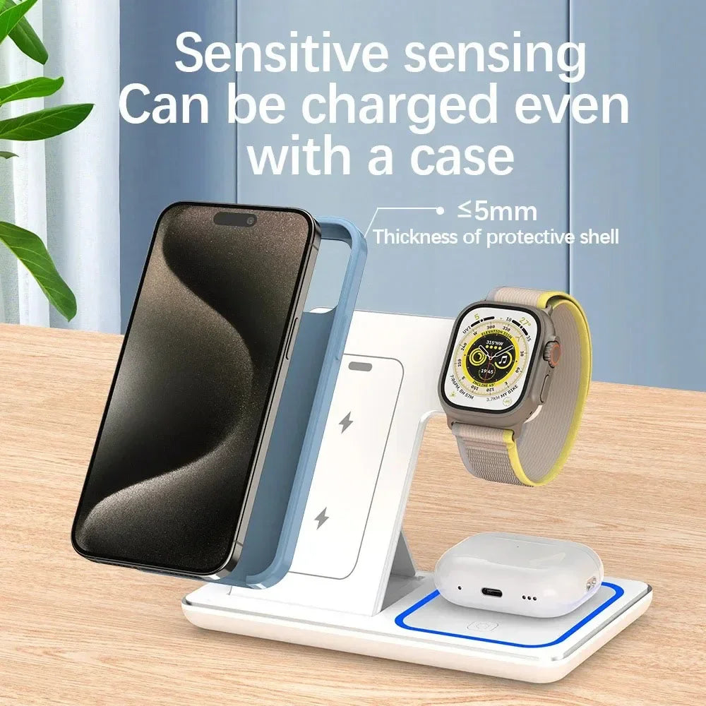 3-in-1 Foldable Wireless Charging Stand