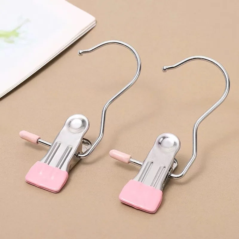 10-Pack Stainless Steel Clip Hangers for Pants &amp; Leggings