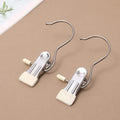 10-Pack Stainless Steel Clip Hangers for Pants &amp; Leggings