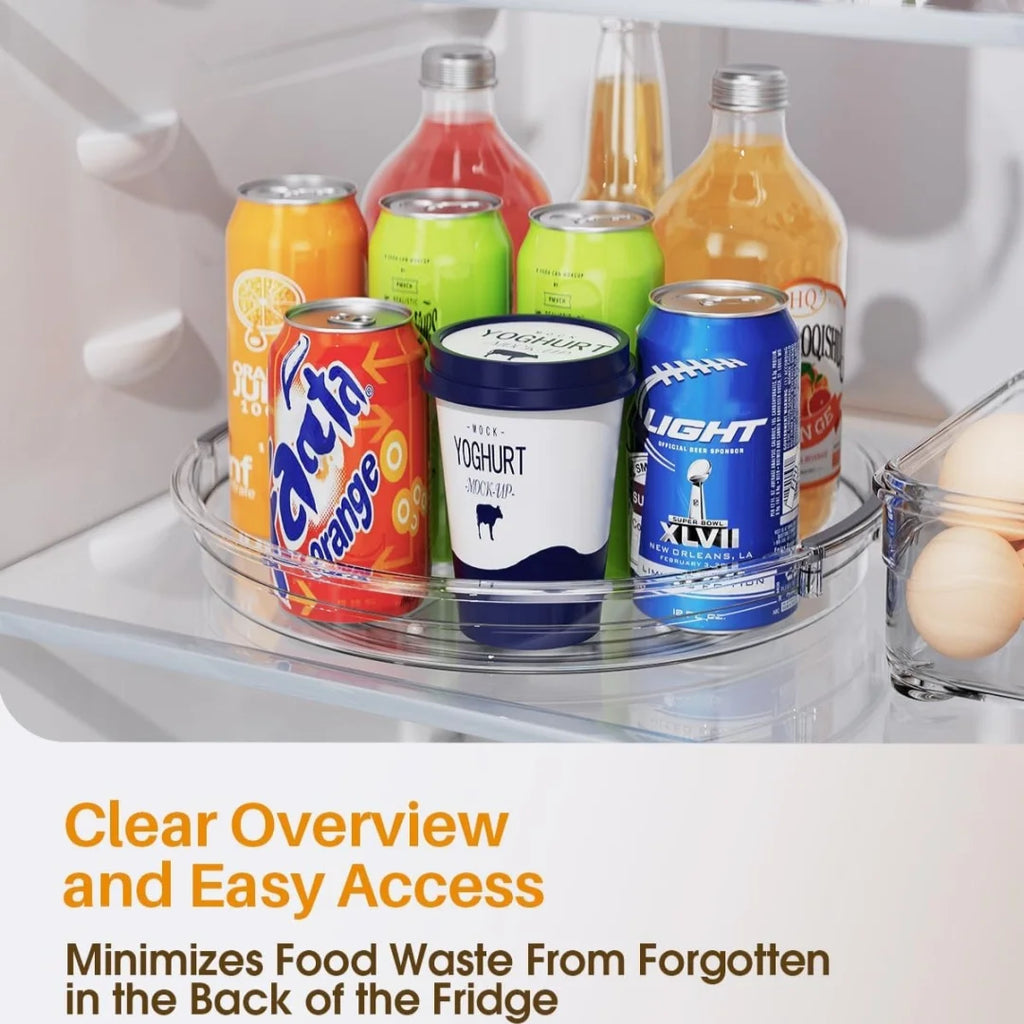 Clear Lazy Susan Turntable Tray