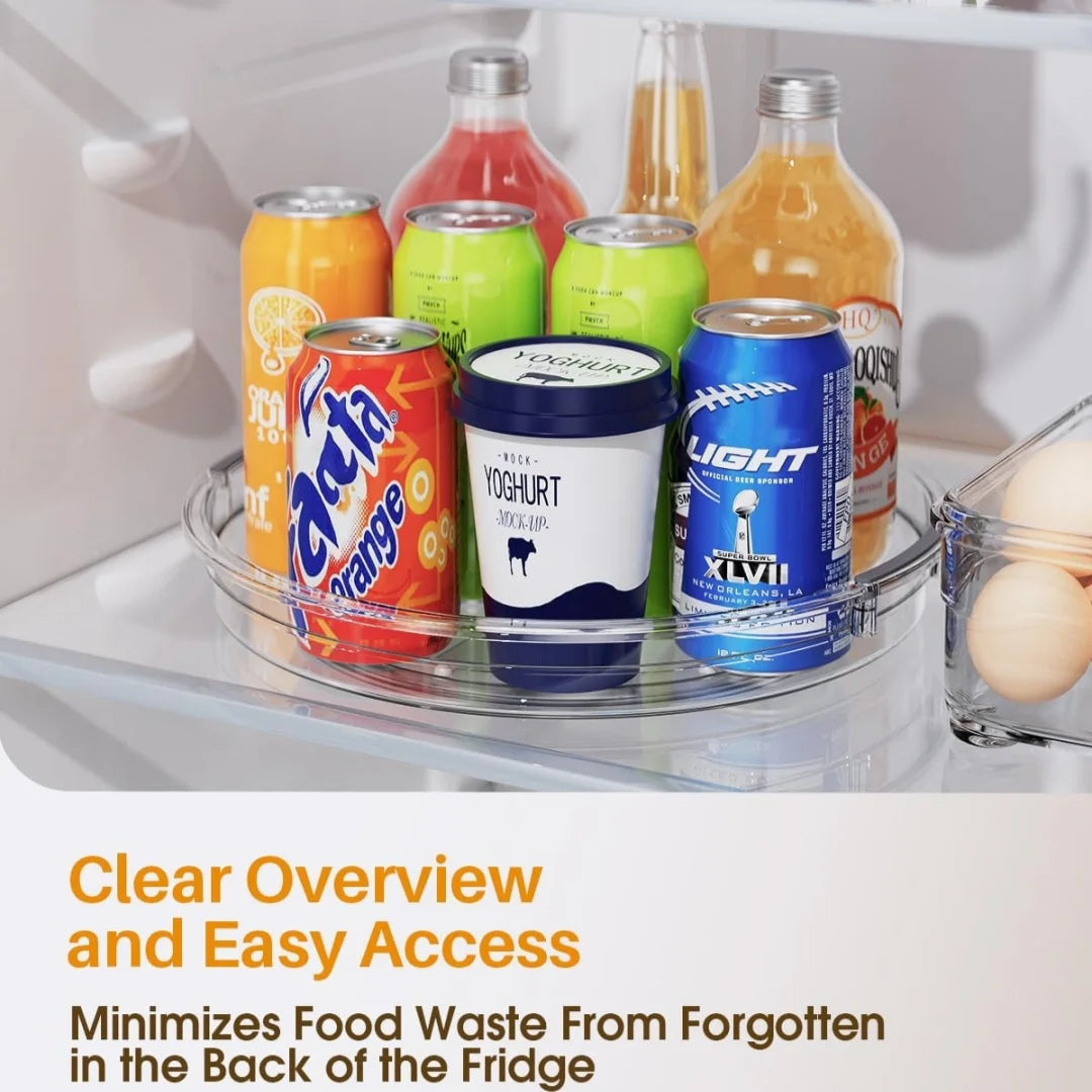 Clear Lazy Susan Turntable Tray