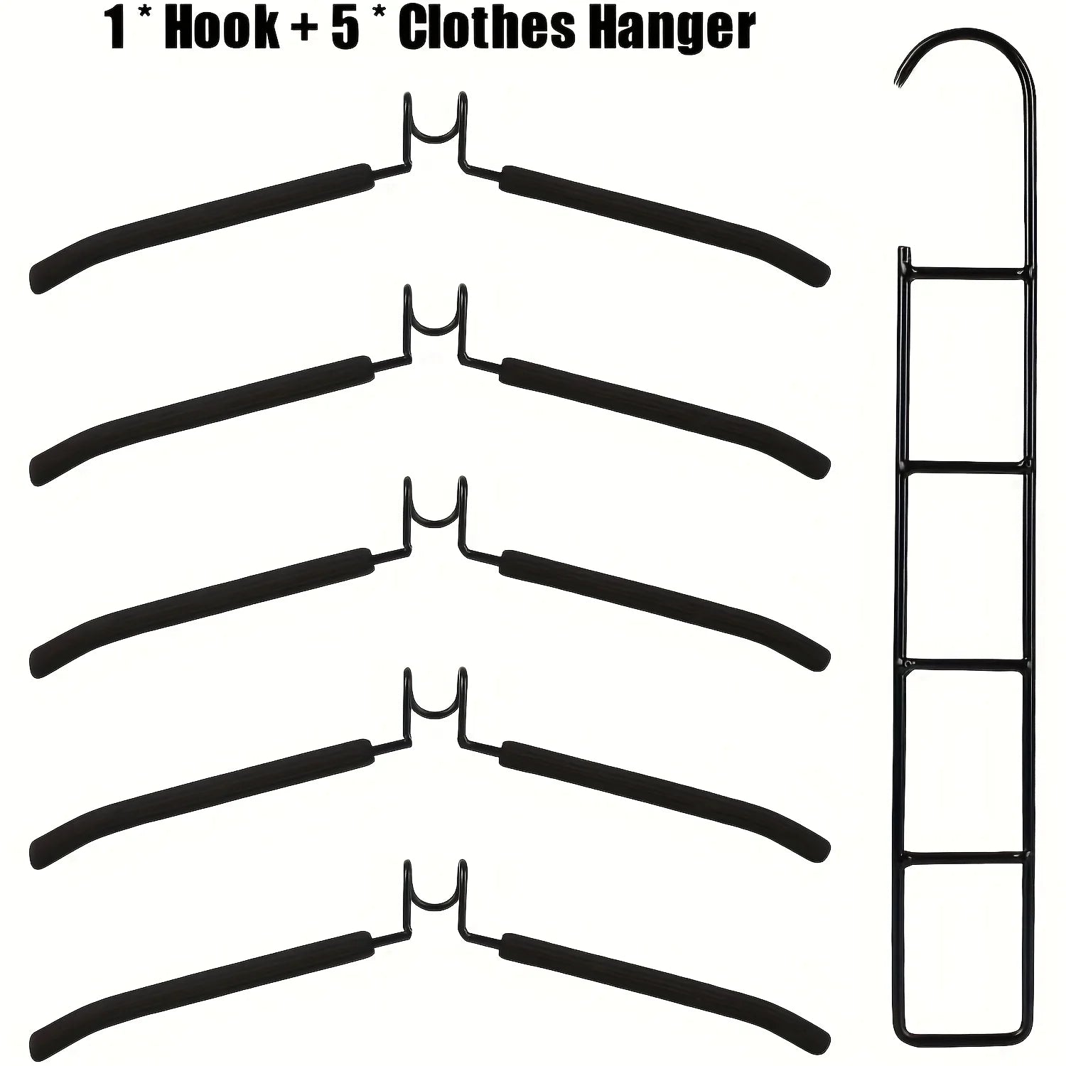 Multi-Tier Hanging Closet Organizer (5-Pack)