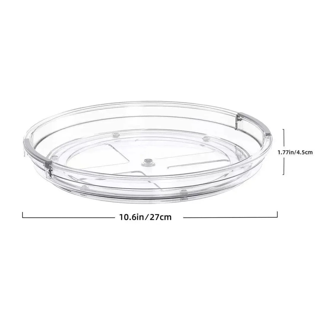 Clear Lazy Susan Turntable Tray