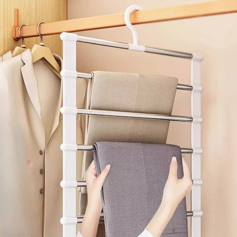 Space-Saving Multi-Layer Pants Hanger