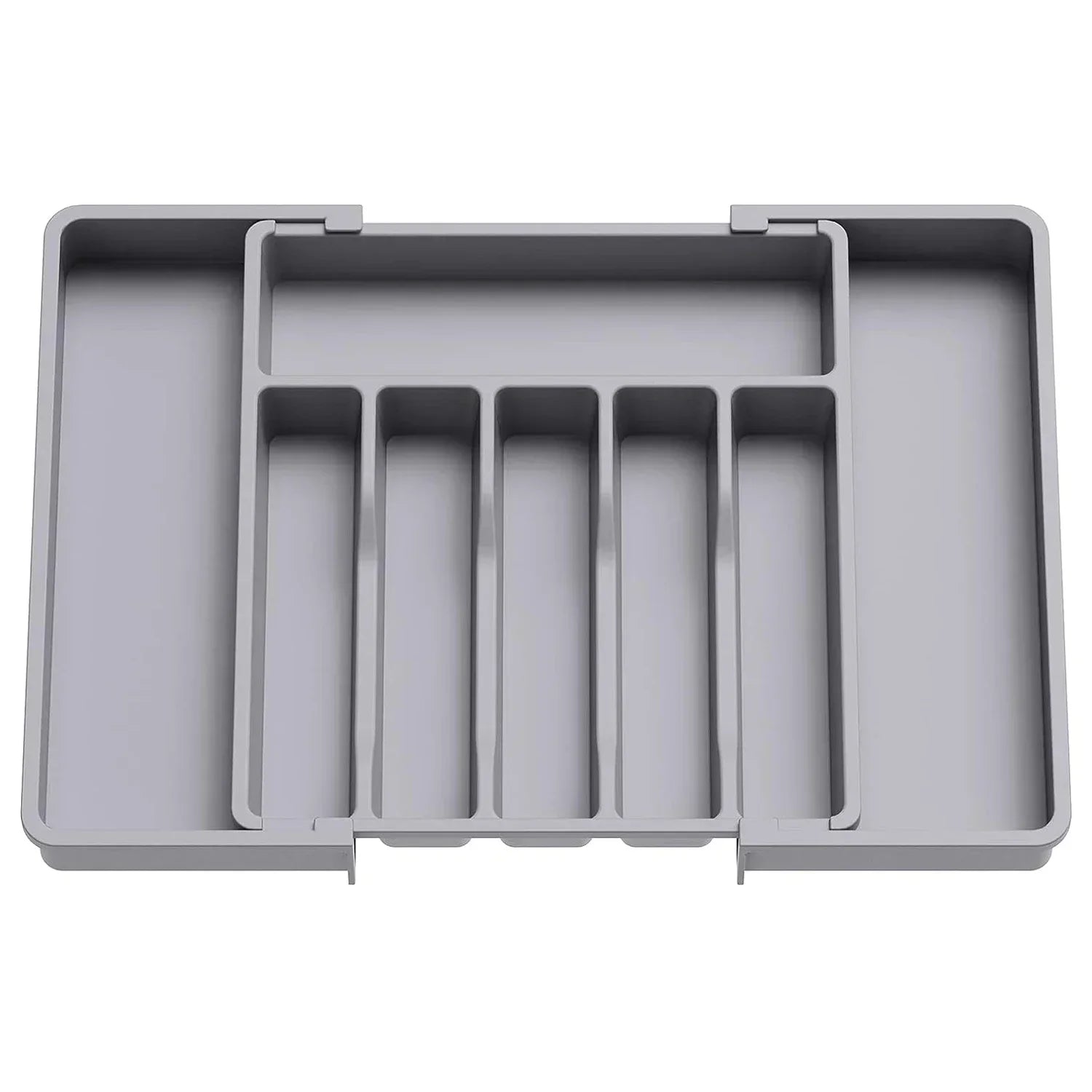 1Pcs Upgradation Adjustable Flatware Tableware Organizer – Plastic Multifunctional Drawer Organizer for Kitchen Counter Utensils