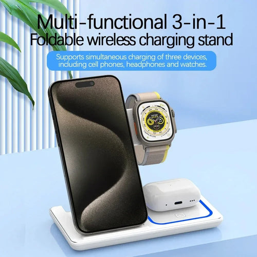 3-in-1 Foldable Wireless Charging Stand