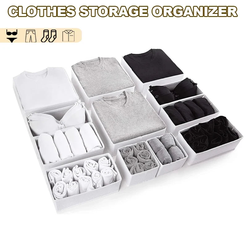 Oxford Fabric Drawer Storage Box Set