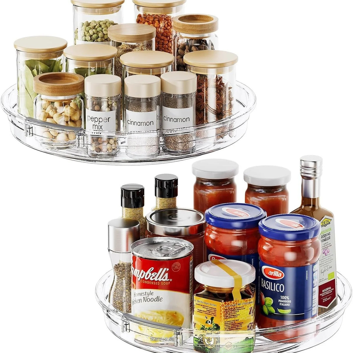 Clear Lazy Susan Turntable Tray