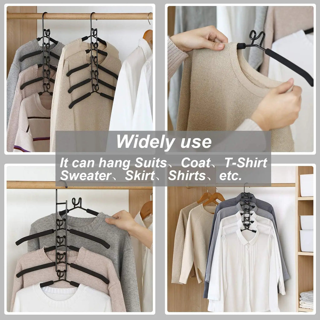 Multi-Tier Hanging Closet Organizer (5-Pack)