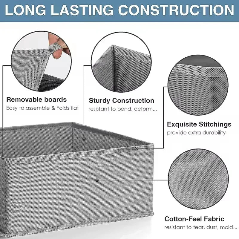 Foldable Closet Storage Box Set