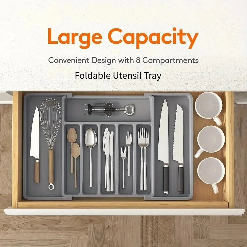 Adjustable Utensil Drawer Organizer
