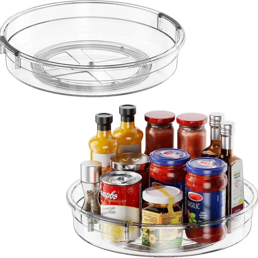 Clear Lazy Susan Turntable Tray