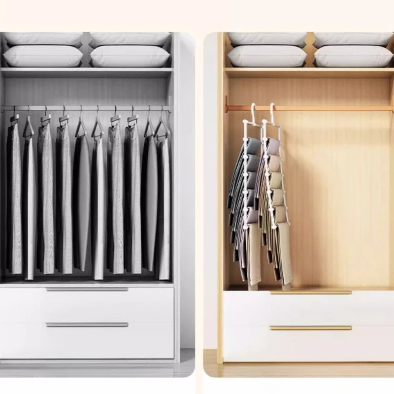 Space-Saving Multi-Layer Pants Hanger